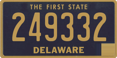 DE license plate 249332