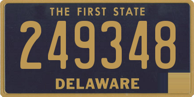 DE license plate 249348