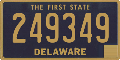 DE license plate 249349