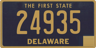 DE license plate 24935