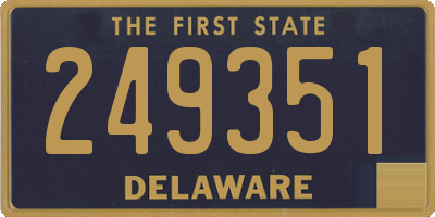 DE license plate 249351