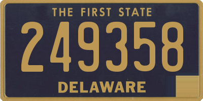 DE license plate 249358