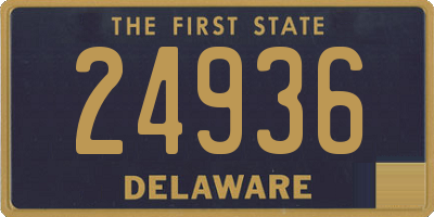 DE license plate 24936