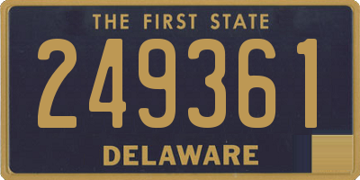 DE license plate 249361