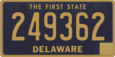 DE license plate 249362