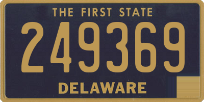 DE license plate 249369
