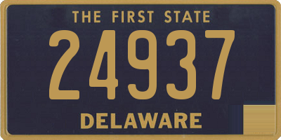 DE license plate 24937