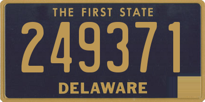 DE license plate 249371