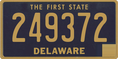 DE license plate 249372