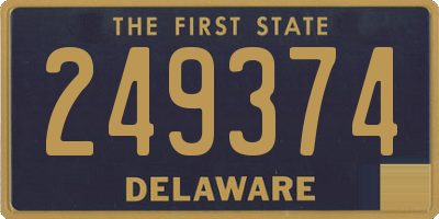 DE license plate 249374