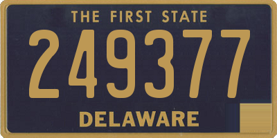 DE license plate 249377