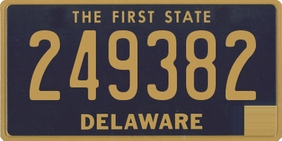 DE license plate 249382