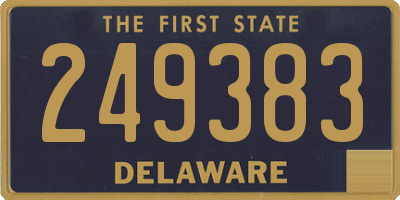 DE license plate 249383