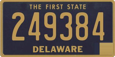 DE license plate 249384