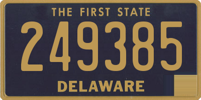 DE license plate 249385