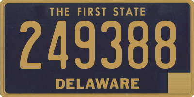 DE license plate 249388