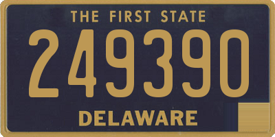 DE license plate 249390