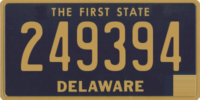 DE license plate 249394