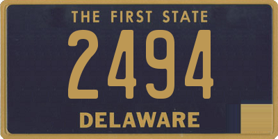 DE license plate 2494
