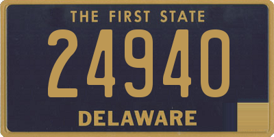 DE license plate 24940