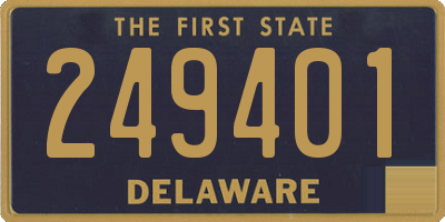 DE license plate 249401