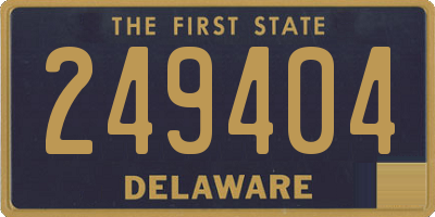 DE license plate 249404