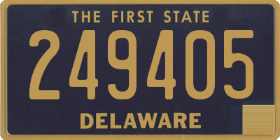 DE license plate 249405