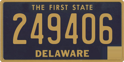 DE license plate 249406