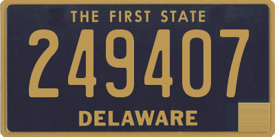 DE license plate 249407