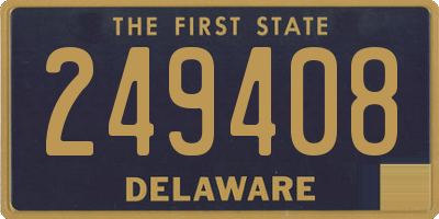 DE license plate 249408