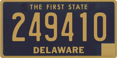 DE license plate 249410