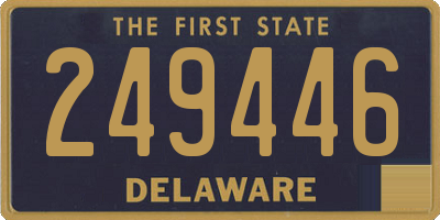 DE license plate 249446