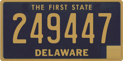 DE license plate 249447