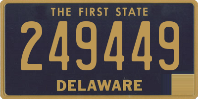 DE license plate 249449