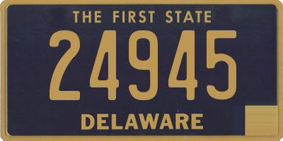 DE license plate 24945