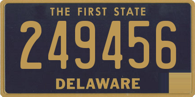 DE license plate 249456