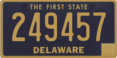 DE license plate 249457