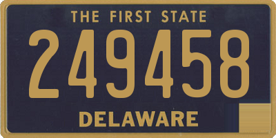 DE license plate 249458