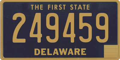 DE license plate 249459