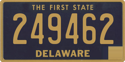 DE license plate 249462