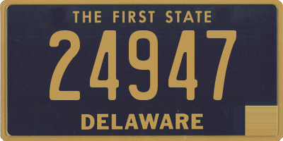 DE license plate 24947