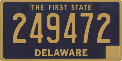 DE license plate 249472