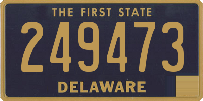 DE license plate 249473