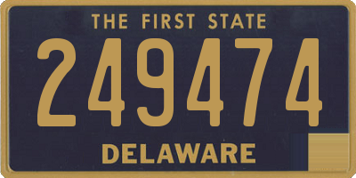 DE license plate 249474