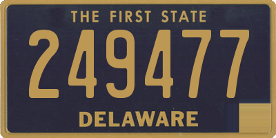 DE license plate 249477
