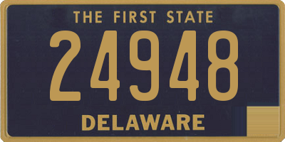 DE license plate 24948