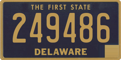 DE license plate 249486