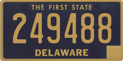DE license plate 249488