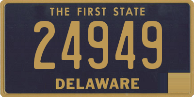 DE license plate 24949