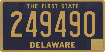 DE license plate 249490
